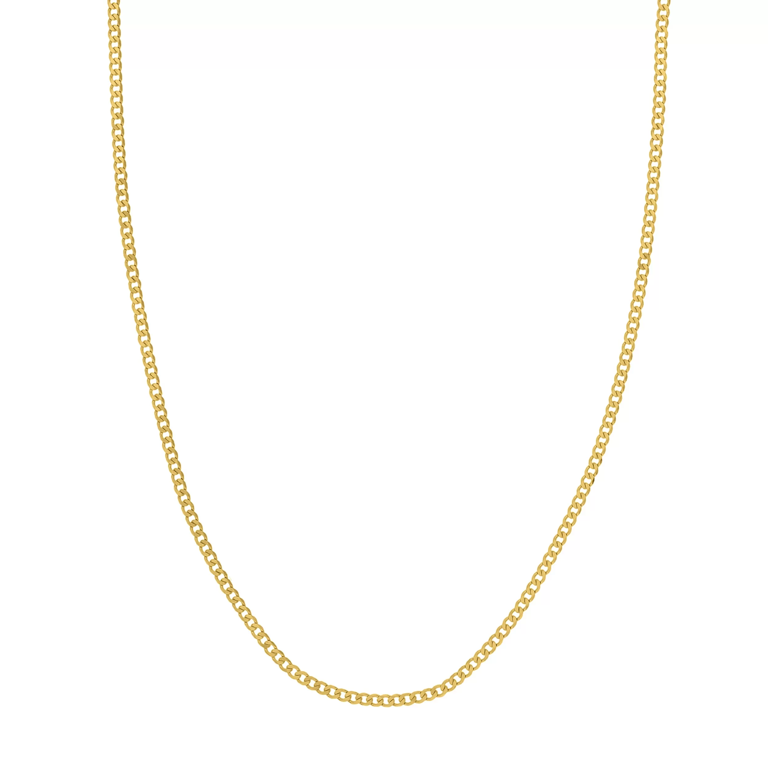 14K Gold 2.70MM Curb Chain