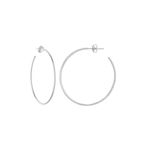 14K Gold 60MM Hoops