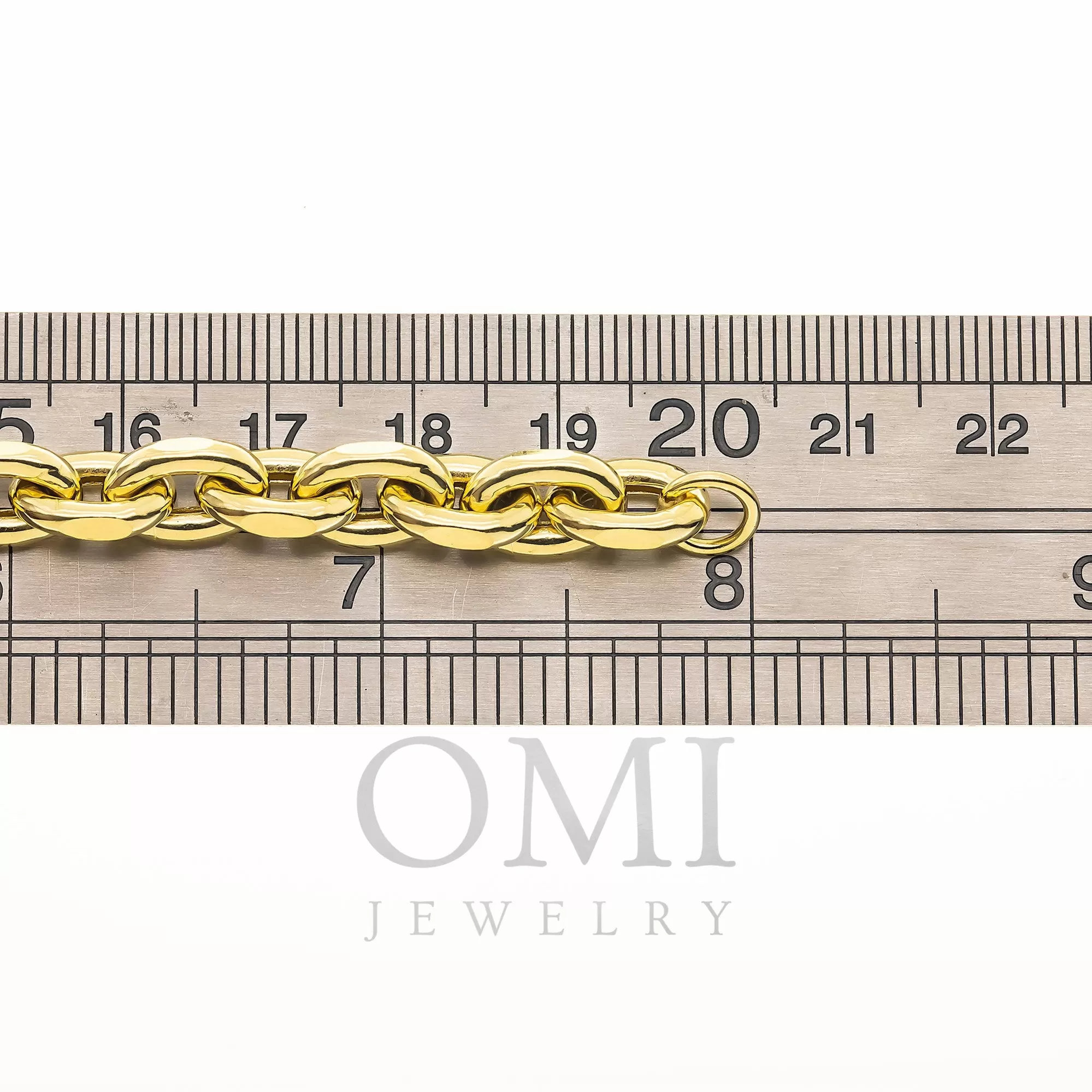 14K GOLD ROLO BELCHER CHAIN BRACELET