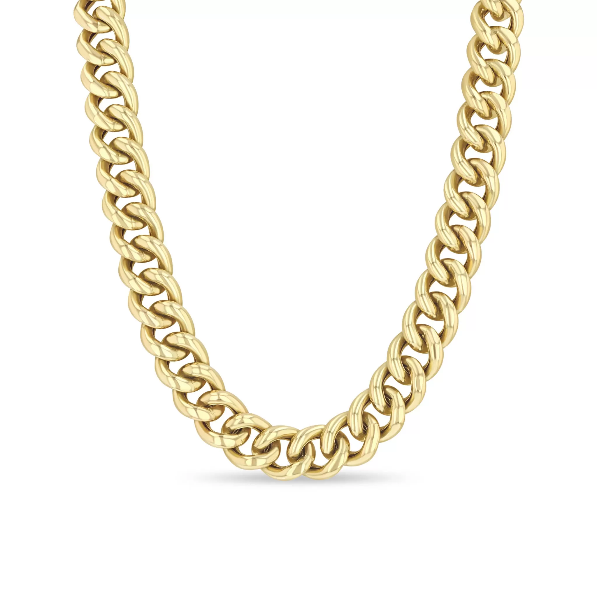 14k Gold XXL Thick Link Curb Chain Necklace