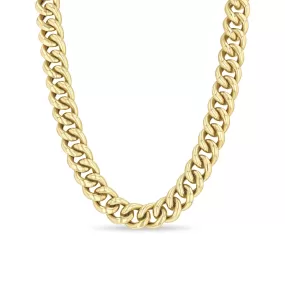 14k Gold XXL Thick Link Curb Chain Necklace