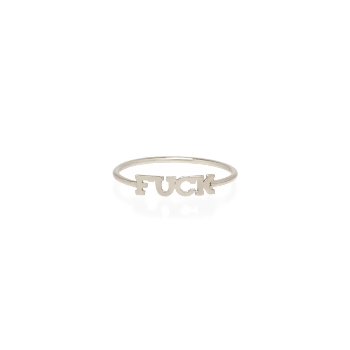 14k Itty Bitty FUCK Ring