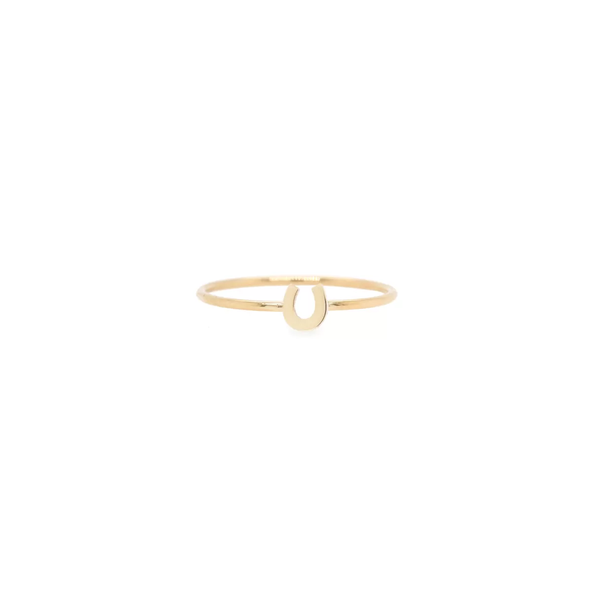 14k Itty Bitty Horseshoe Ring