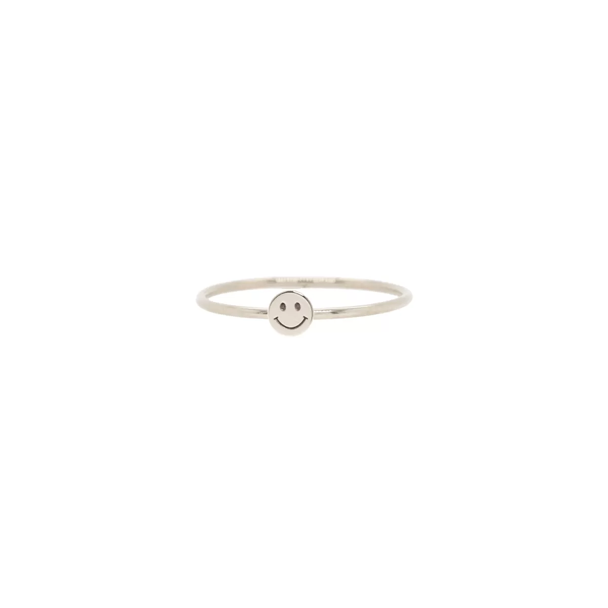 14k Itty Bitty Smiley Face Ring