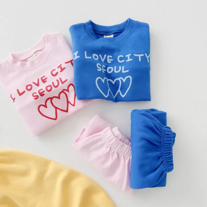 2 Pieces Set Baby Kid Girls Boys Letters Love heart Tops And Solid Color Pants Wholesale 23113096