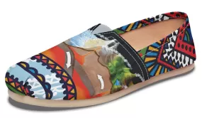 Abstract Tectonic Plates Casual Shoes