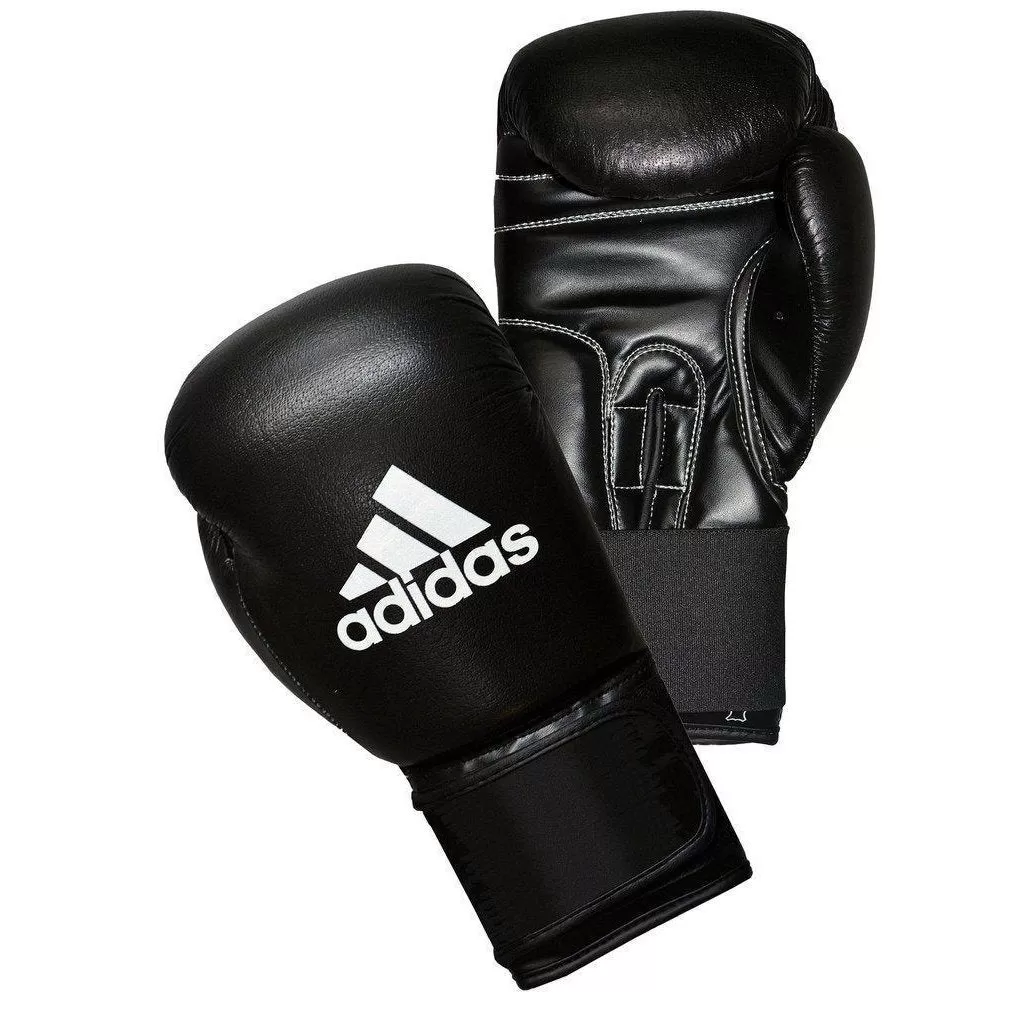 adidas Performer Leather Boxing Gloves Hook Loop Closure