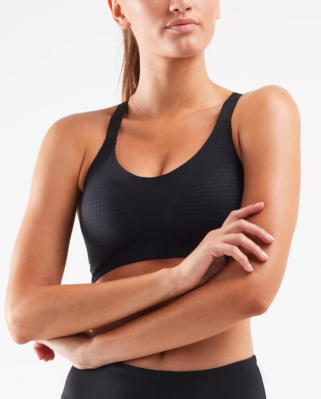 Aero Medium  Impact Bra Black