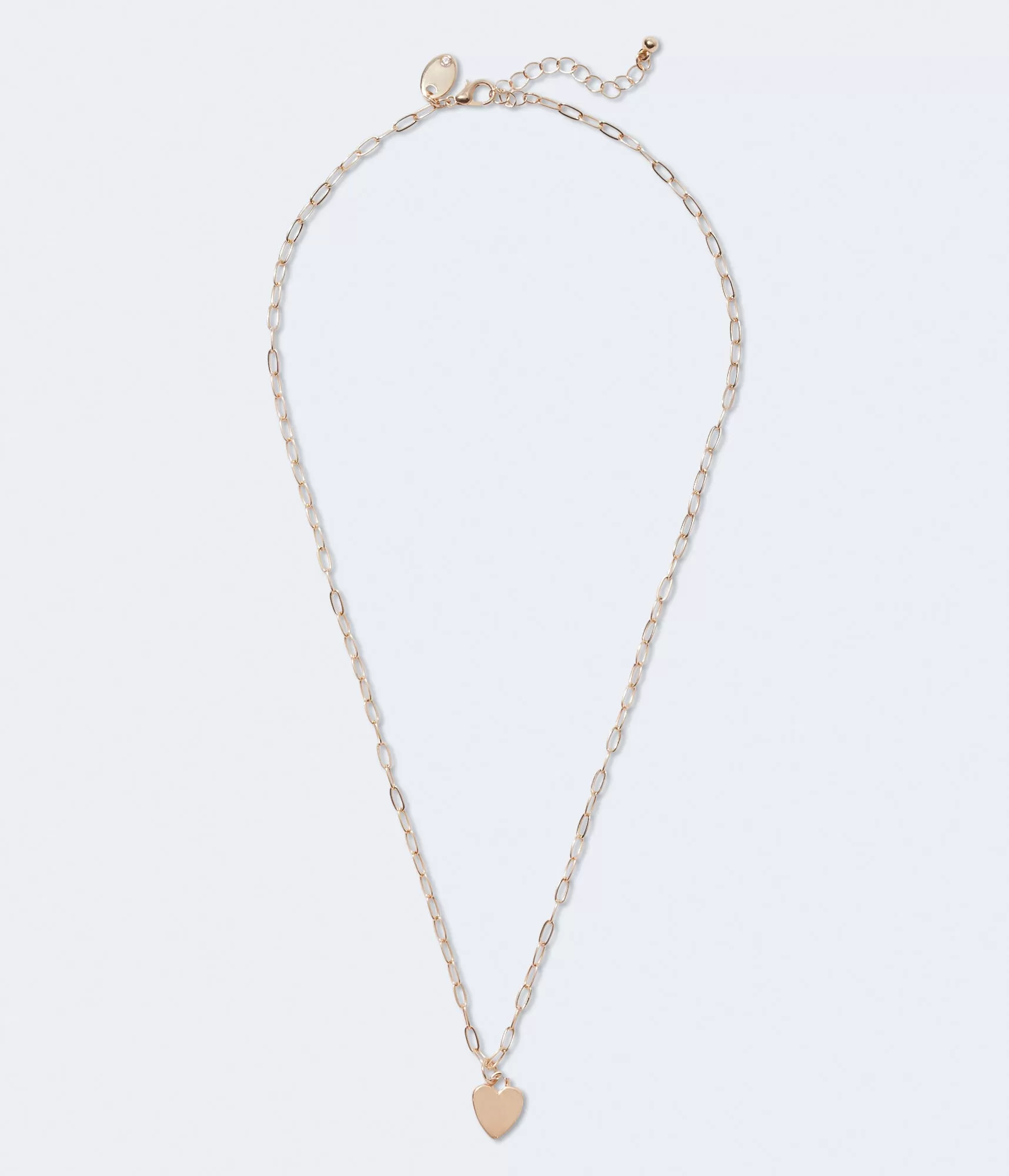 Aeropostale Womens' Heart Link Necklace -  - Size One Size - Metal - Teen Fashion & Clothing Gold