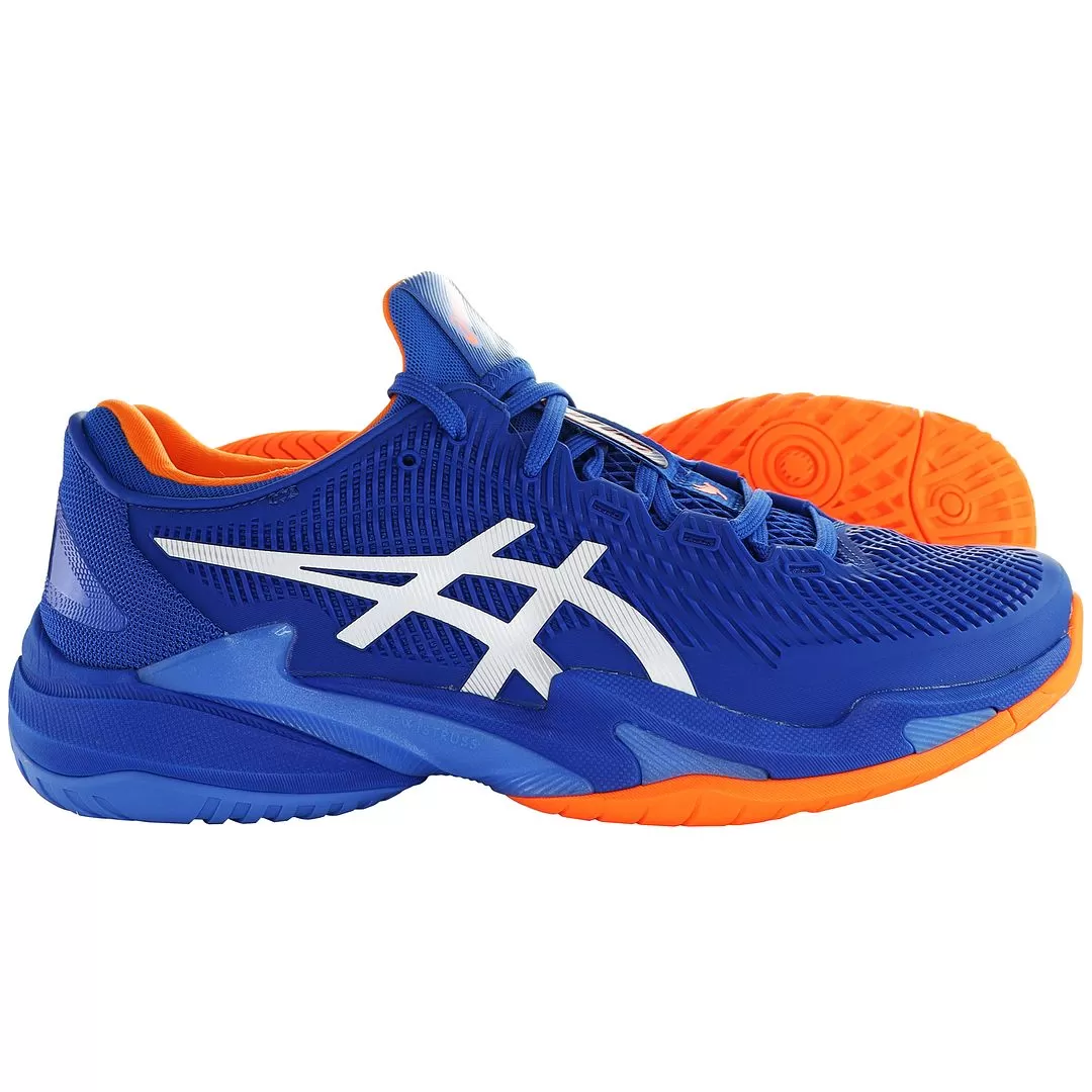 Asics Court FF 3 Novak Mens Blue Tennis Trainers