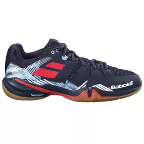 Babolat Men's Shadow Spirit Badminton Shoes- Black/Tomato Red