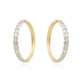 BAGUETTE LARGE HOOPS