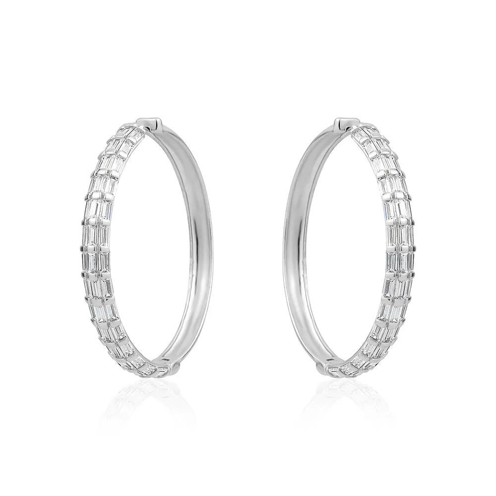 BAGUETTE LARGE HOOPS