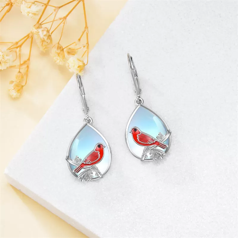 Bird Earrings Hummingbird Dragonfly Butterfly Cardinal Earrings for Women 925 Sterling Silver Jewelry Bird Earrings