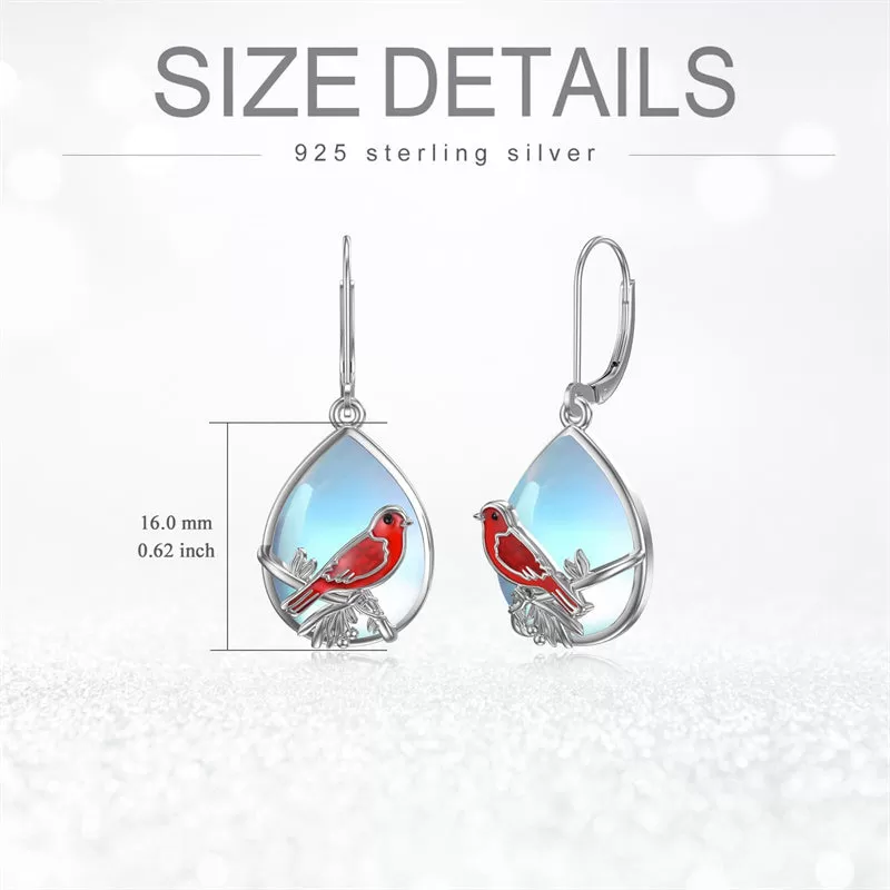 Bird Earrings Hummingbird Dragonfly Butterfly Cardinal Earrings for Women 925 Sterling Silver Jewelry Bird Earrings