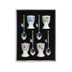 Birdy Egg Cup & Spoon Set of 4