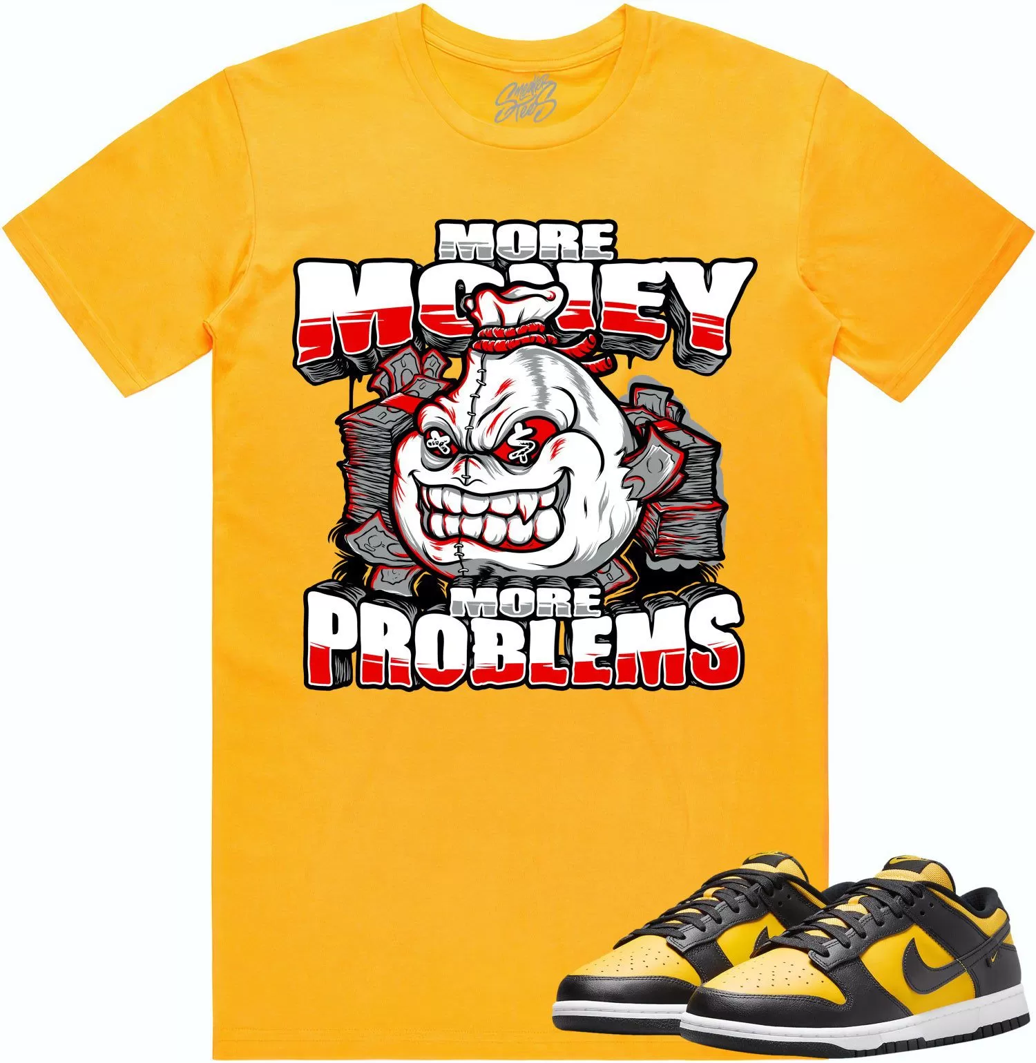 Black University Gold Dunks Shirt to Match - RED MORE PROBLEMS