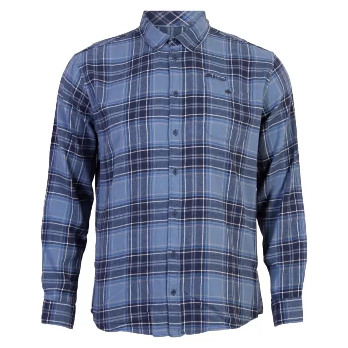 Blend Men's checked flannel shirt 20714989 194024 dress blue