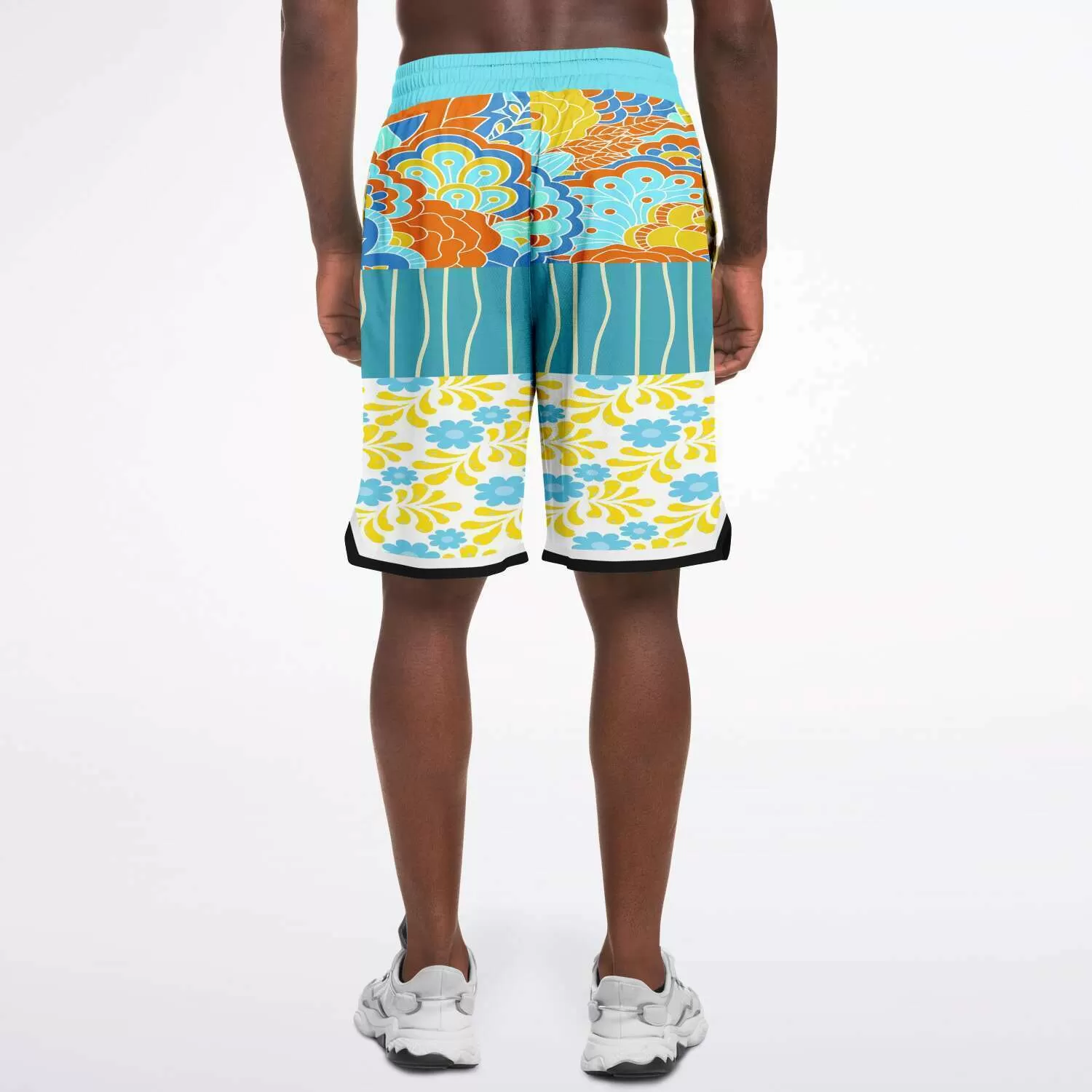 Blue Bullwinkle Unisex Basketball Shorts