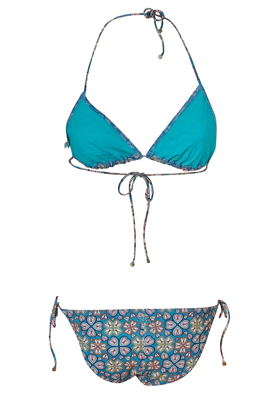 Blue Clover Printed Bikini