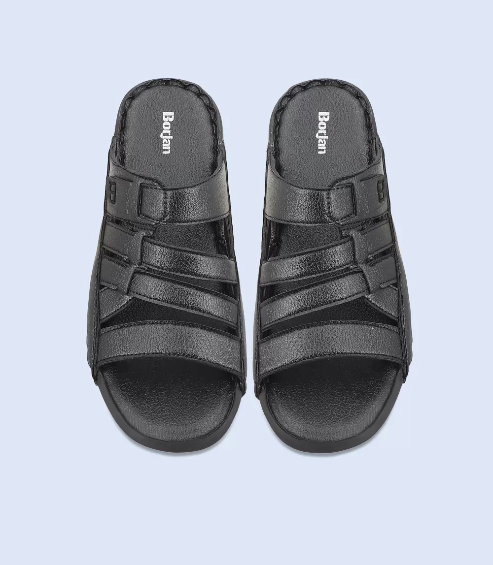 BM5493-BLACK-Men Casual Slipper