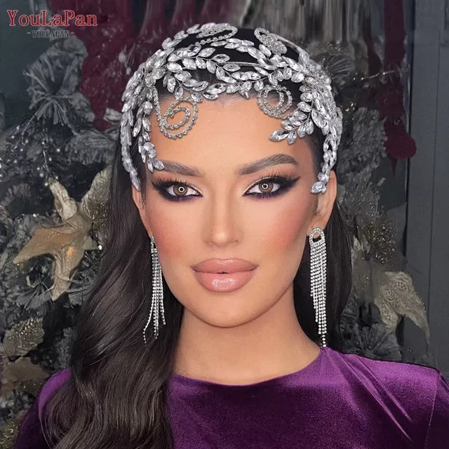 Bride Headbands Wedding Crystal Hair Accessories for Women Girls Headdress Hair Jewelry - S46788894