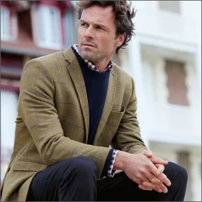 Brook Taverner Breedon Pure New Wool Check Jacket<><>