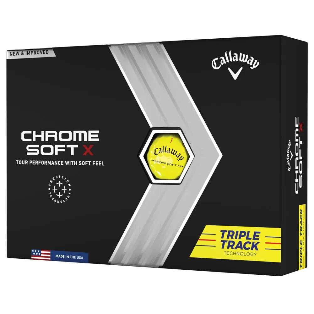 Callaway Chrome Soft X Triple Track Golf Balls '22 - Dozen