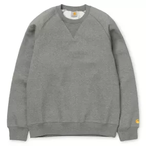 Carhartt WIP Chase Sweatshirt Jumper - Dark Grey Heather