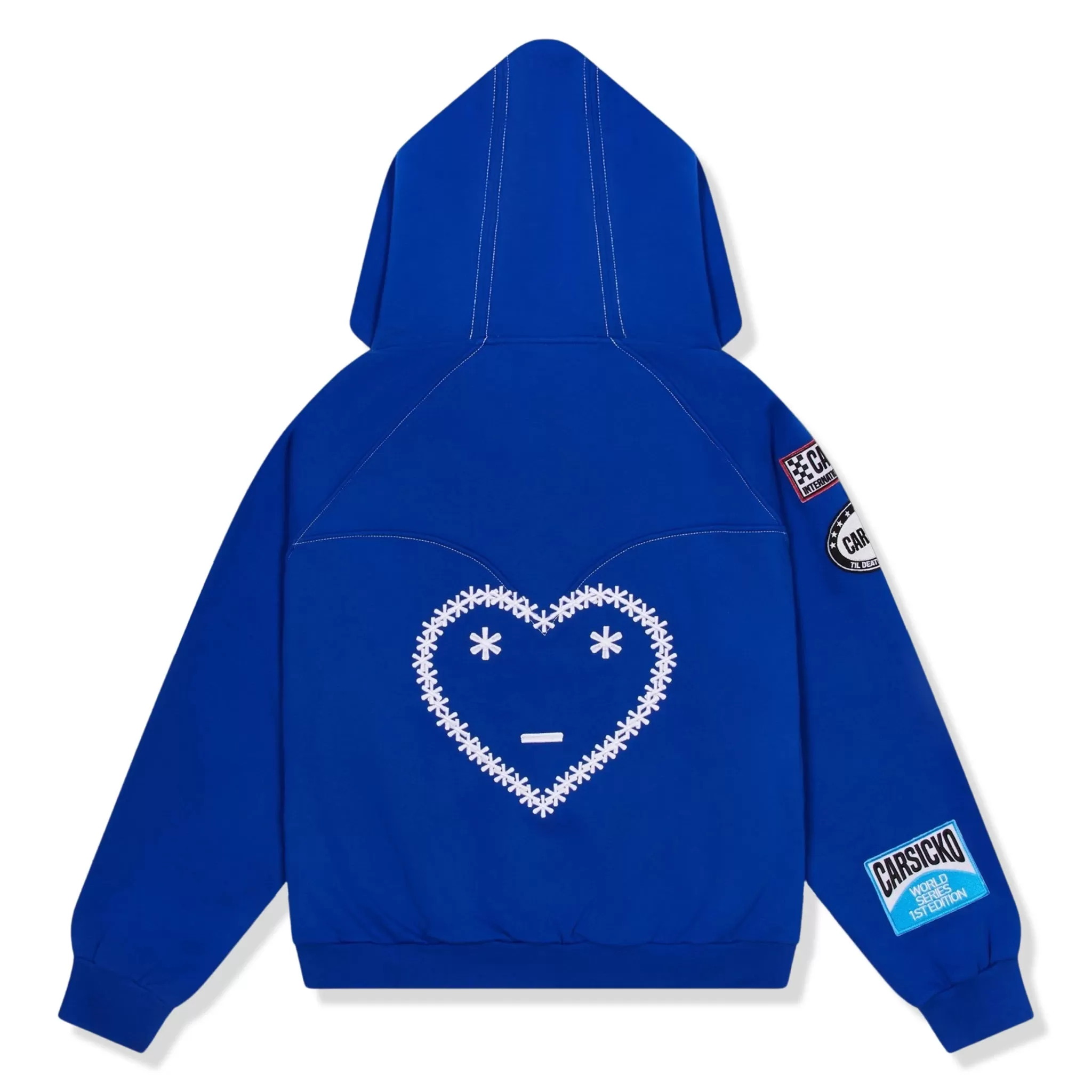 Carsicko Racing Club Zip-Up Blue Hoodie