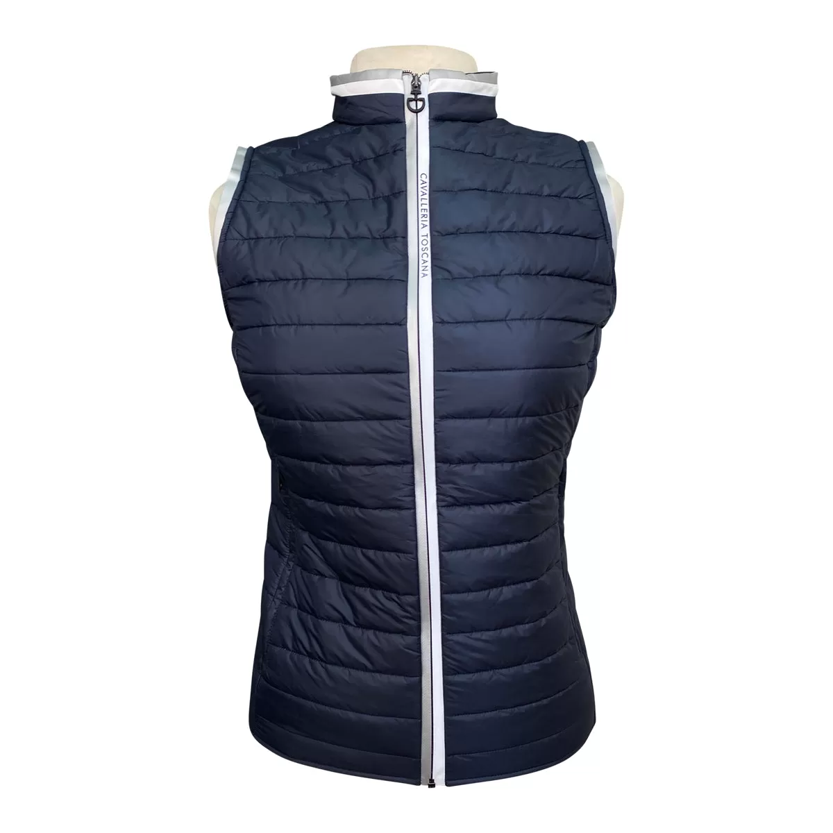 Cavalleria Toscana Ultralight Packable Quilted Vest in Navy - Unisex Small