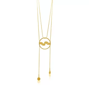 CELESTE GOLD LONG NECKLACE FILIGREE