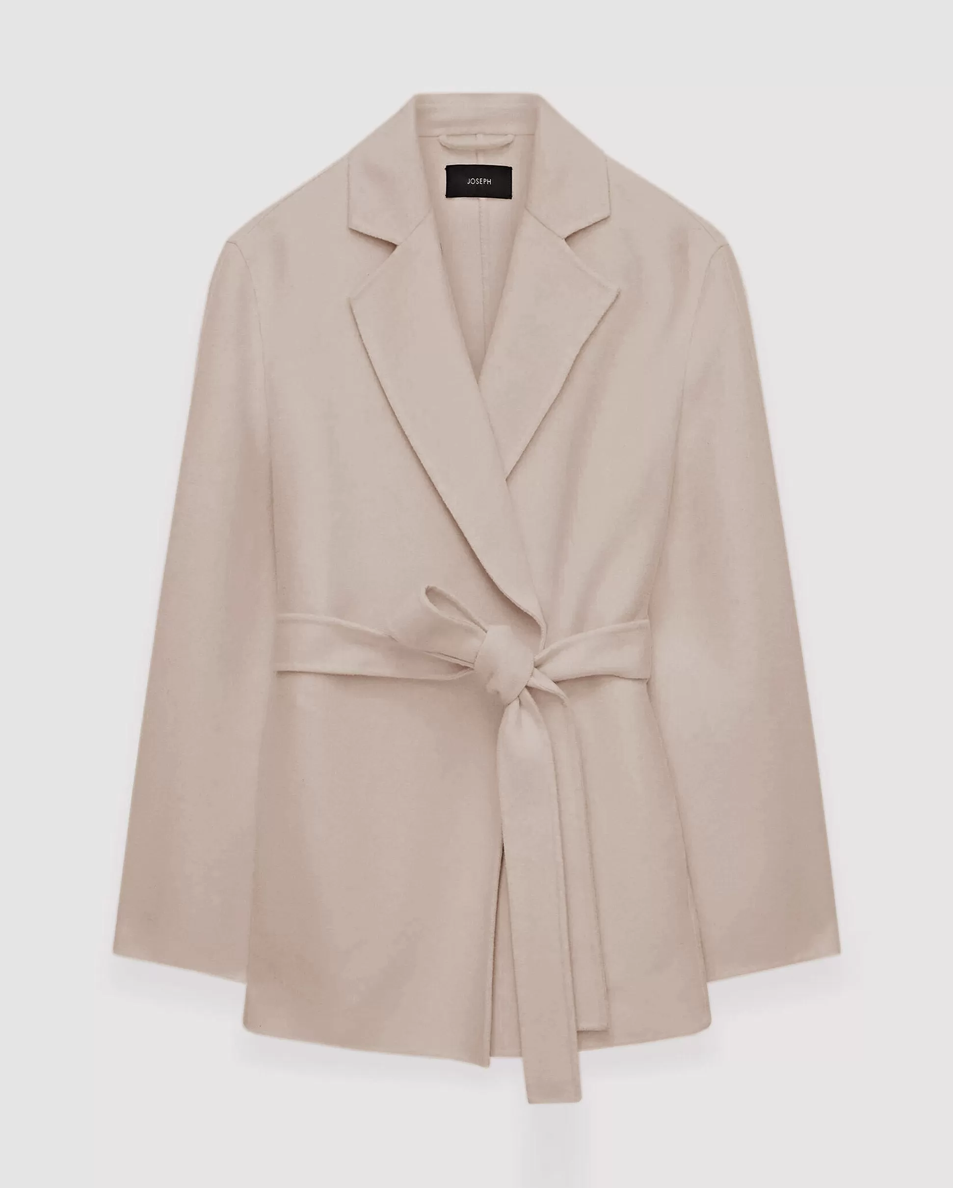 CENDA SHORT WRAP COAT / PARCHMENT