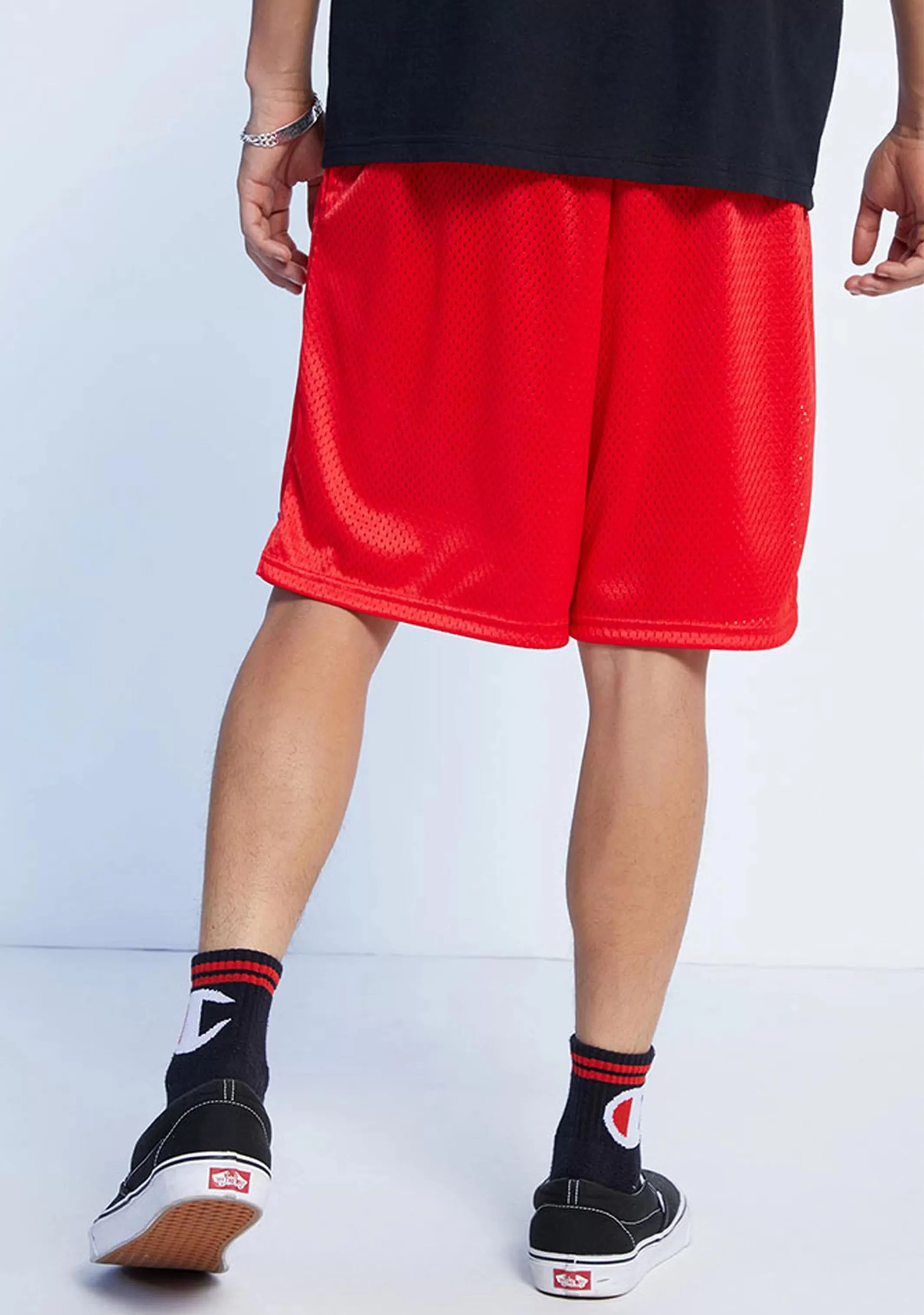 Champion Mens US 9inch Basketball Shorts Red <br> AURGA1 QUJ