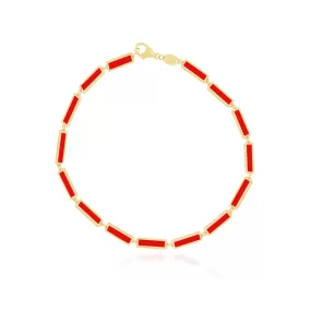 Coral Bar Bracelet