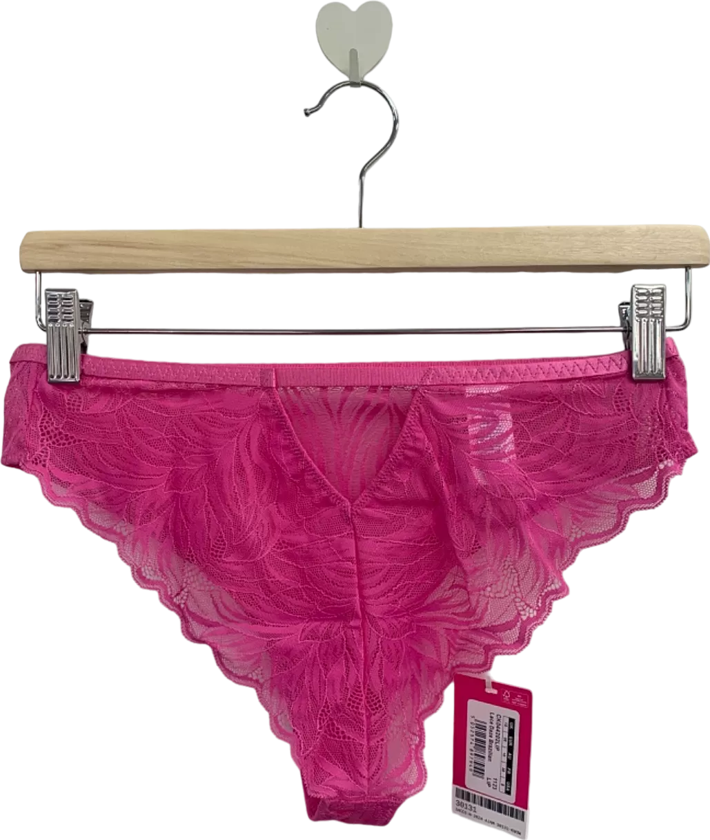 Curvy Kate Bright Pink Brazilian Briefs UK 10