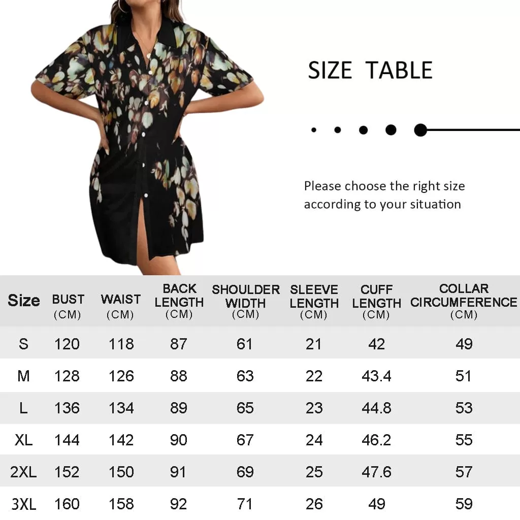 Custom Face Red-crowned Crane Blue Satin Nightgown For Women Silk Nightshirt Button Down Pajamas Dress Boyfriend Sleepshirt S-3XL