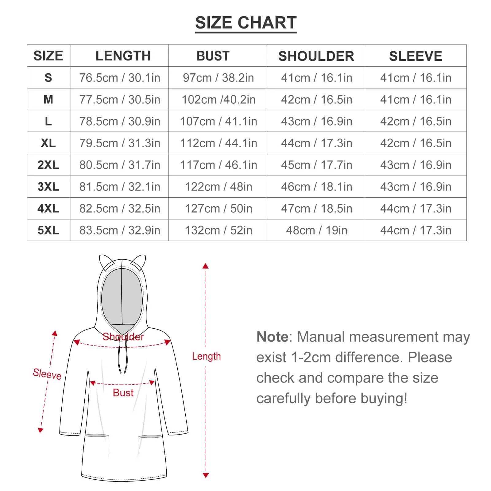 Custom Pet Face Hoodie Seamless Pictures Three Quarter Sleeve CoolHoodieDesigns Women's Cat Ear Hooded Pullover