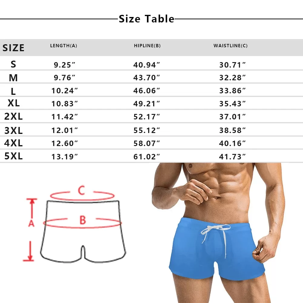 Custom Photo Unlimited Rides for Men's Short-leg Sport Shorts with Zipper Pockets Bodybuilding Short