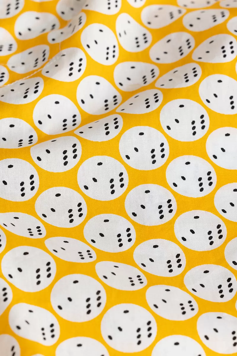 Dice Print Yellow Boxer