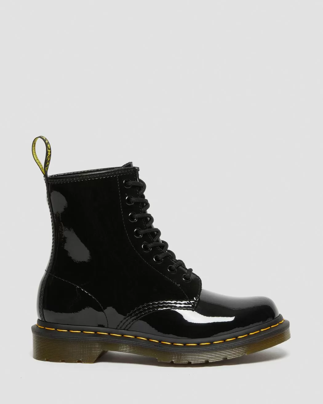 Dr Martens Women's 1460 PATENT LEATHER LACE UP BOOTS (Black)