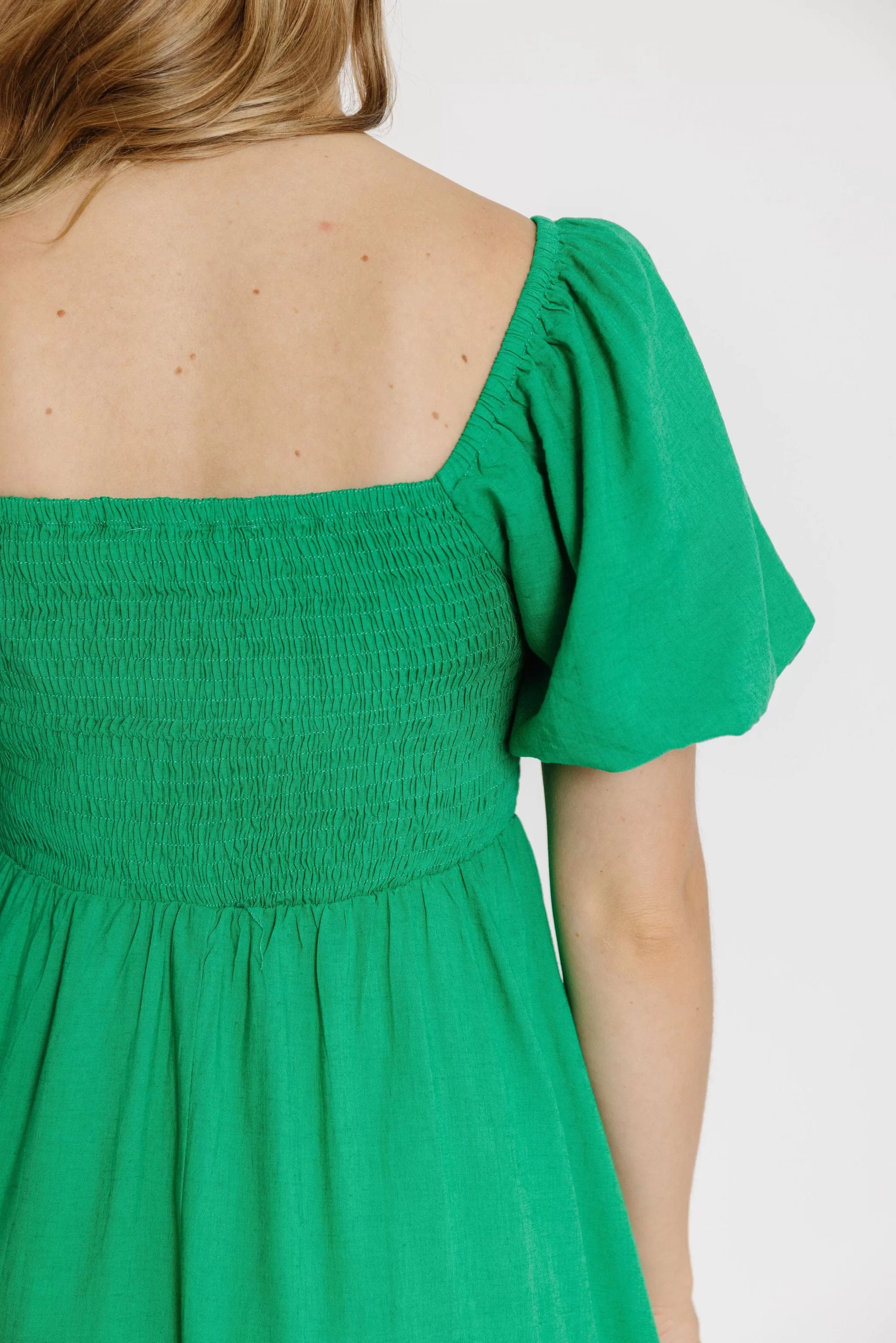 Eden Dress in Kelly Green