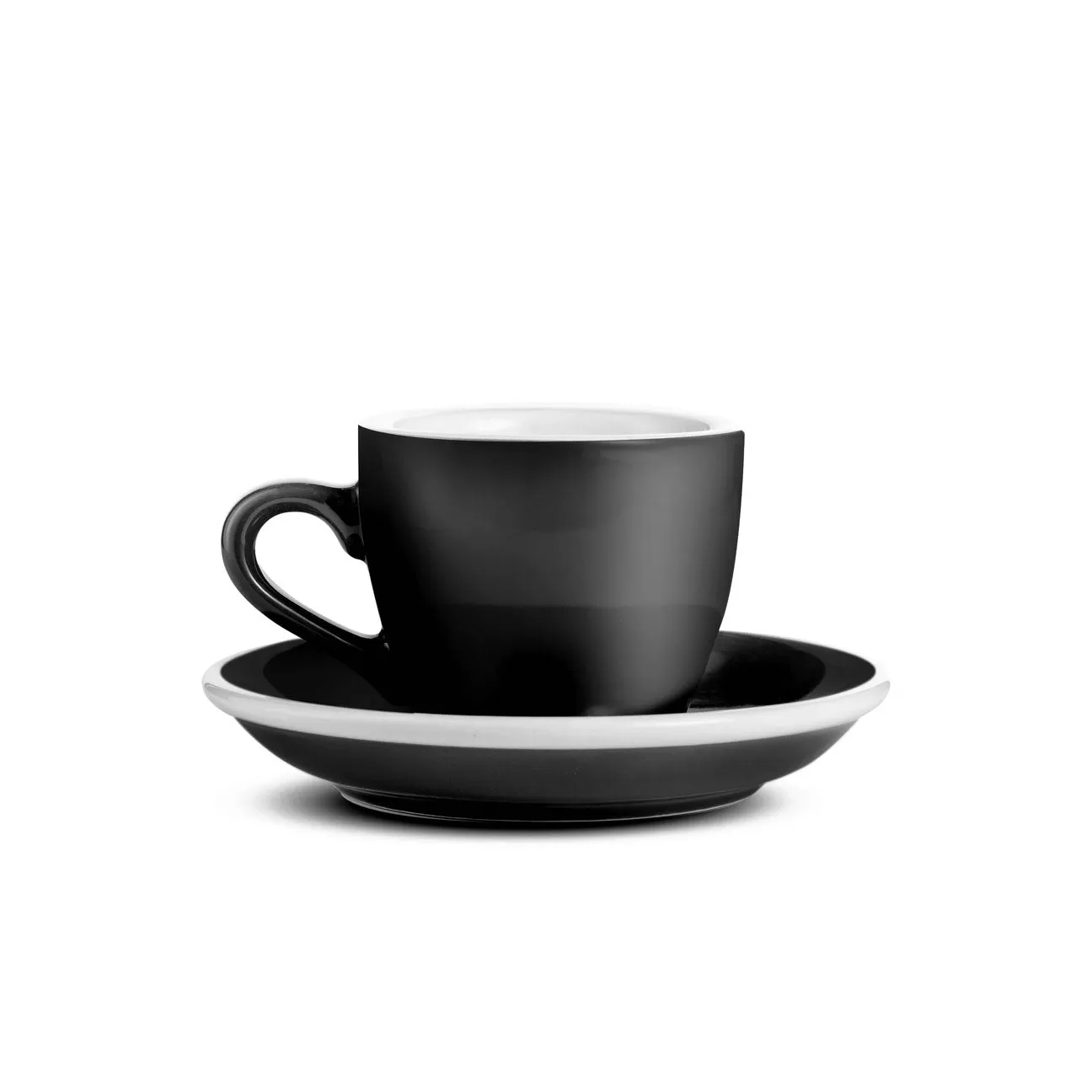 Egg Style Espresso Cup & Saucer (2.7oz/80ml) - Set of 2