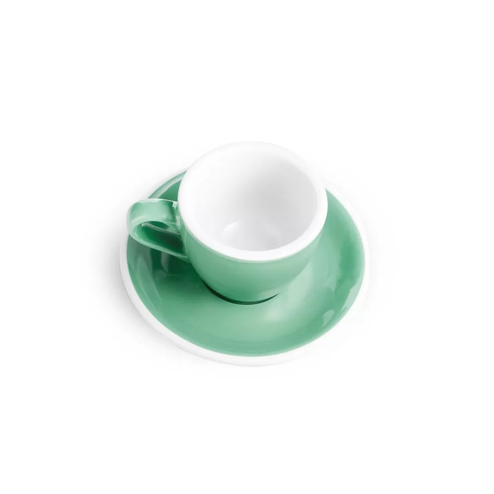 Egg Style Espresso Cup & Saucer (2.7oz/80ml) - Set of 2