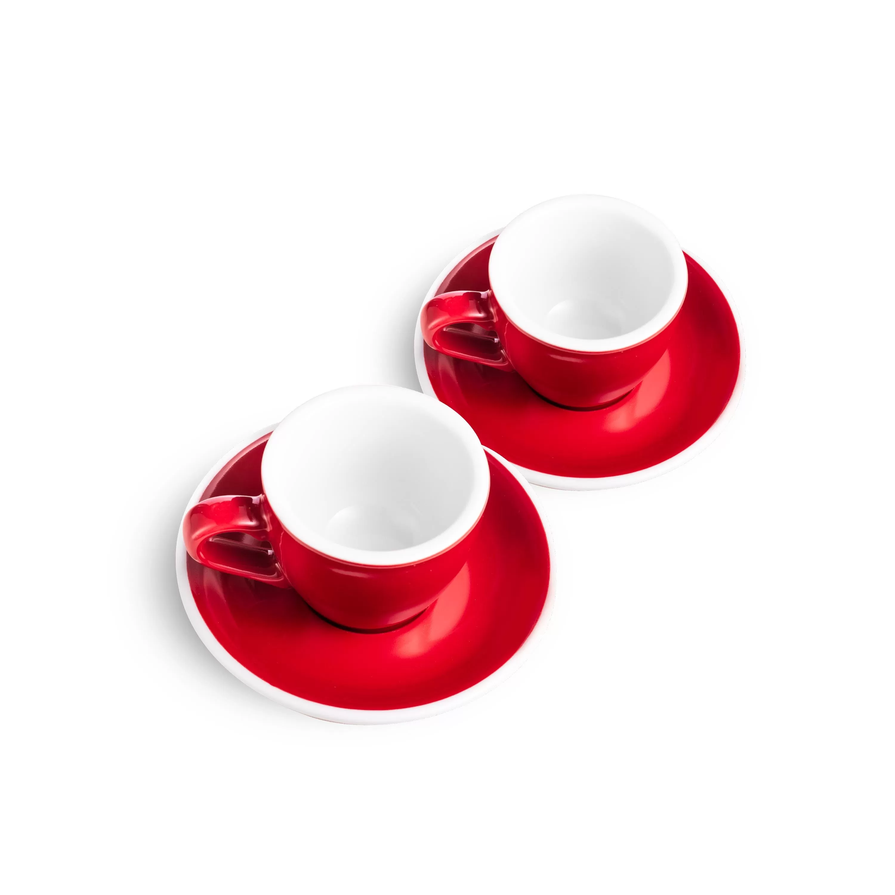 Egg Style Espresso Cup & Saucer (2.7oz/80ml) - Set of 2