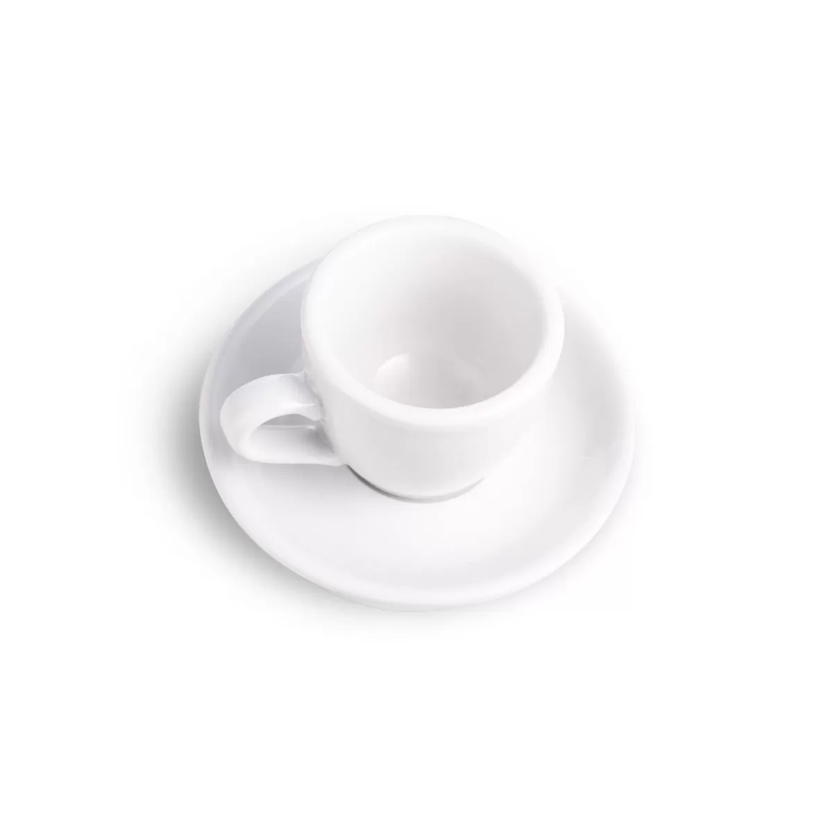 Egg Style Espresso Cup & Saucer (2.7oz/80ml) - Set of 2