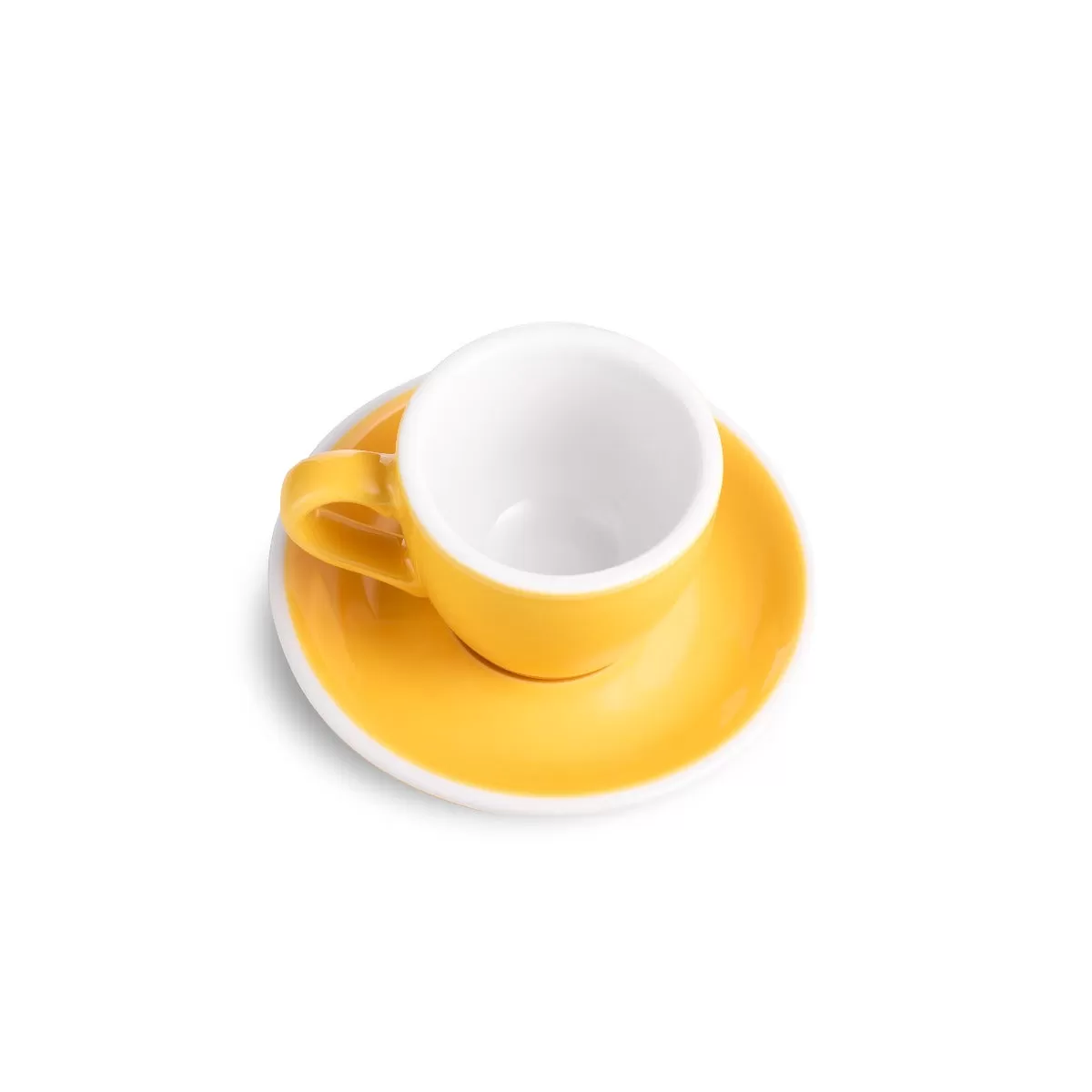 Egg Style Espresso Cup & Saucer (2.7oz/80ml) - Set of 2