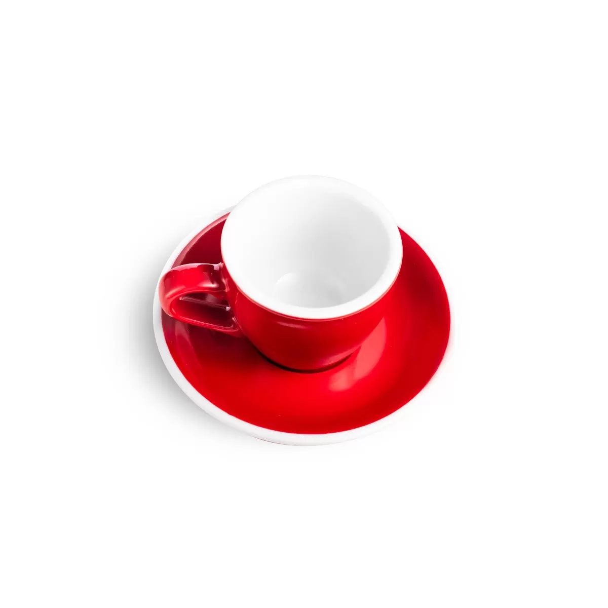 Egg Style Espresso Cup & Saucer (2.7oz/80ml) - Set of 2