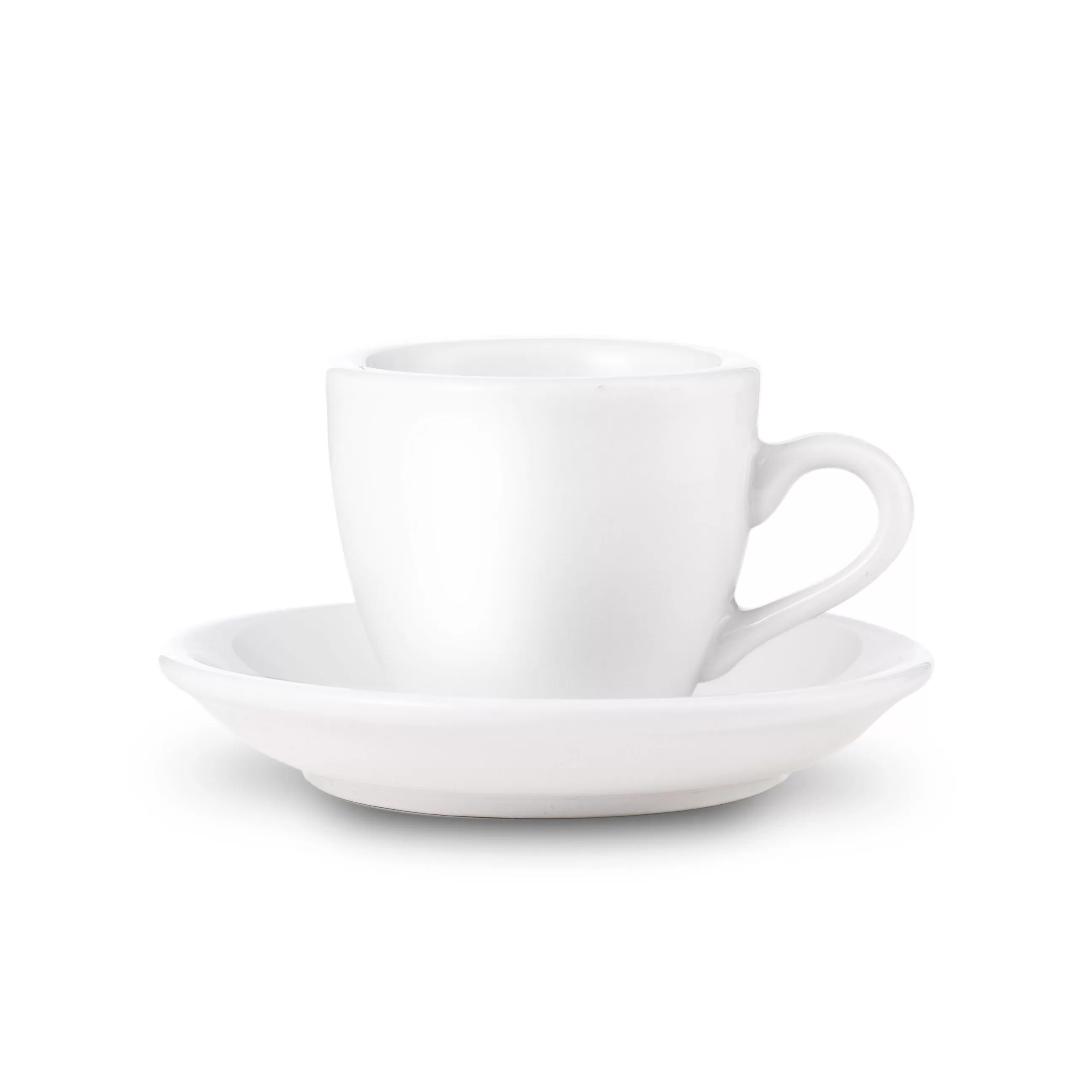 Egg Style Espresso Cup & Saucer (2.7oz/80ml) - Set of 2