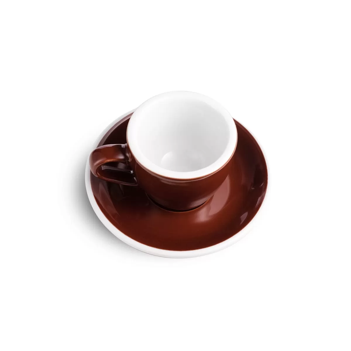 Egg Style Espresso Cup & Saucer (2.7oz/80ml) - Set of 2